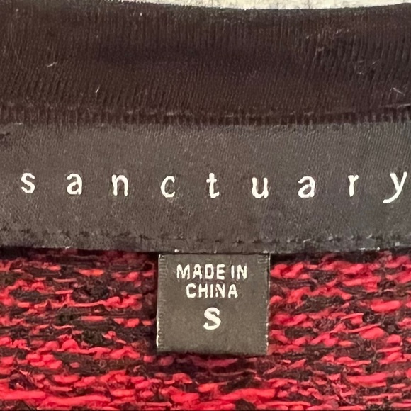 Sanctuary Red and Black Top - Picture 3 of 4